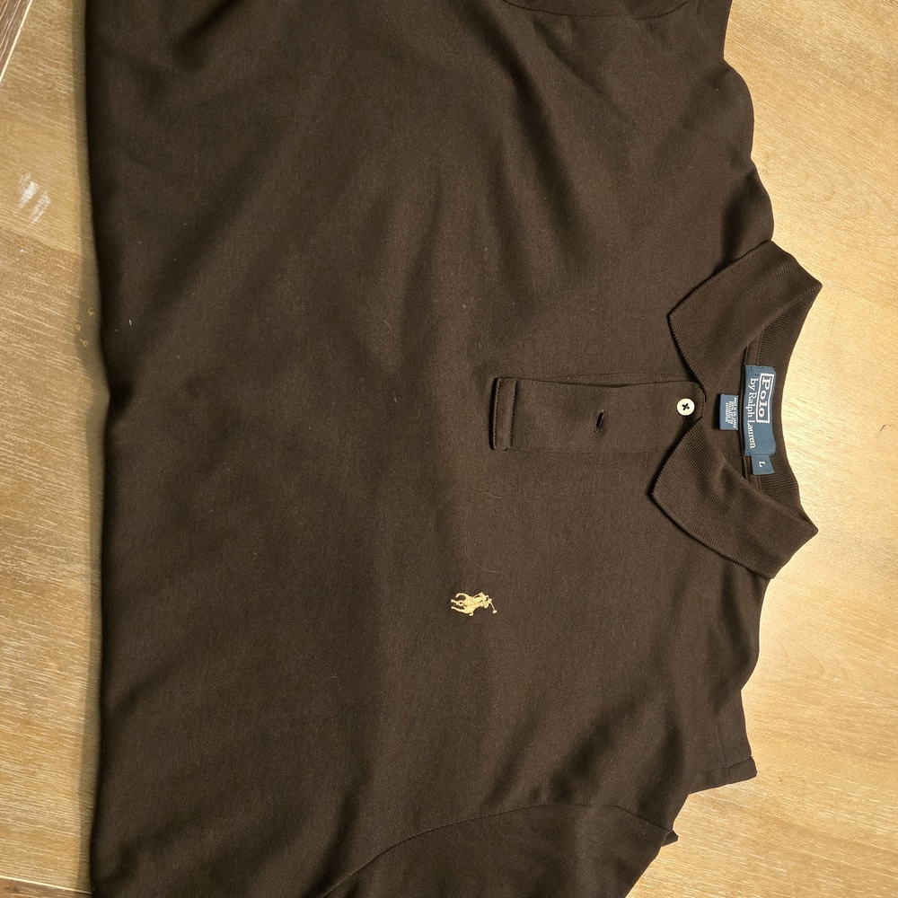 Ralph Lauren Men's Dark Brown Polo Shirt